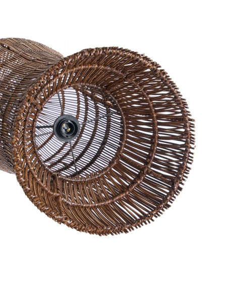 Abat-jour suspension en rotin noyer foncé 102 cm The Oasis Tower