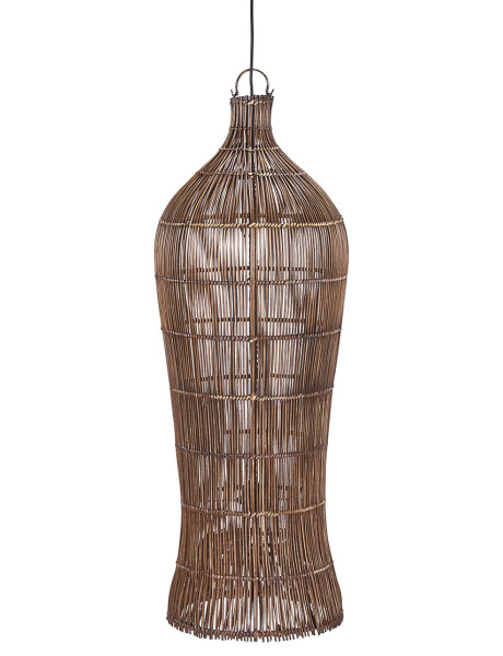 Abat-jour suspension en rotin noyer foncé 102 cm The...