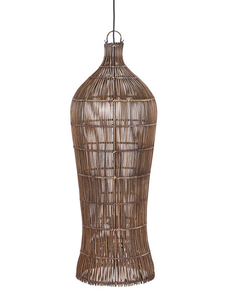 Abat-jour suspension en rotin noyer foncé 102 cm The Oasis Tower
