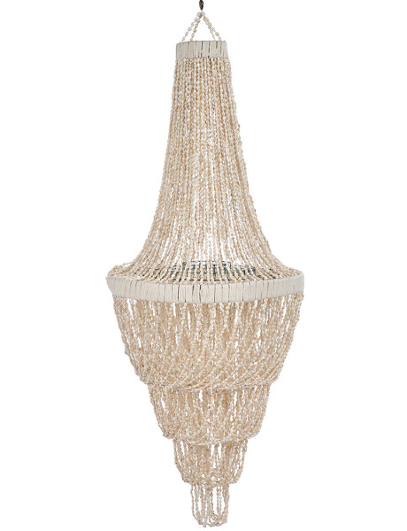 Lustre suspension en coquillages naturels 80 cm The Ocean Tower