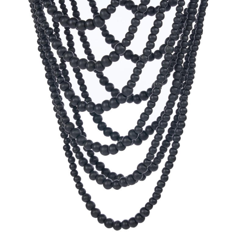 Lustre suspension en perles de bois...