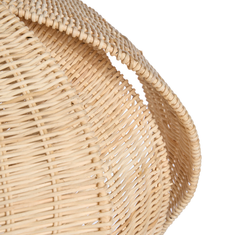 Abat-jour suspension fleur en rotin...