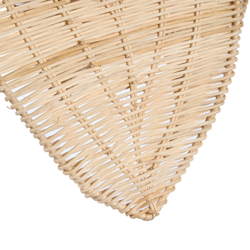 Abat-jour suspension fleur en rotin...