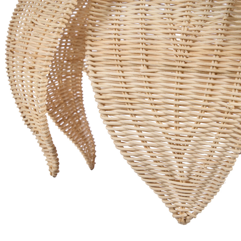 Abat-jour suspension fleur en rotin...
