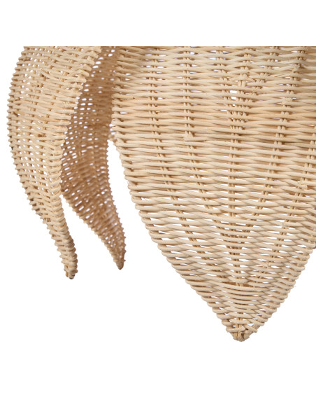 Abat-jour suspension fleur en rotin naturel 54 cm The Flower