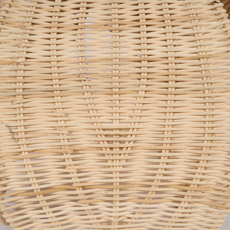 Abat-jour suspension fleur en rotin...