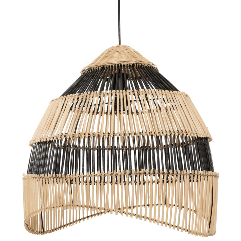 Abat-jour suspension en rotin naturel...
