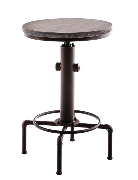 Mange-debout industriel bois et métal bronze 50 cm Bravanne