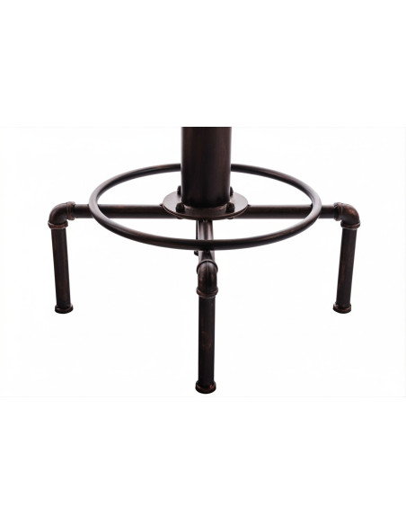 Mange-debout industriel bois et métal bronze 50 cm Bravanne