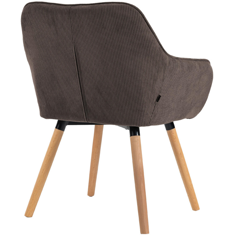 Chaise de salle à manger velours...