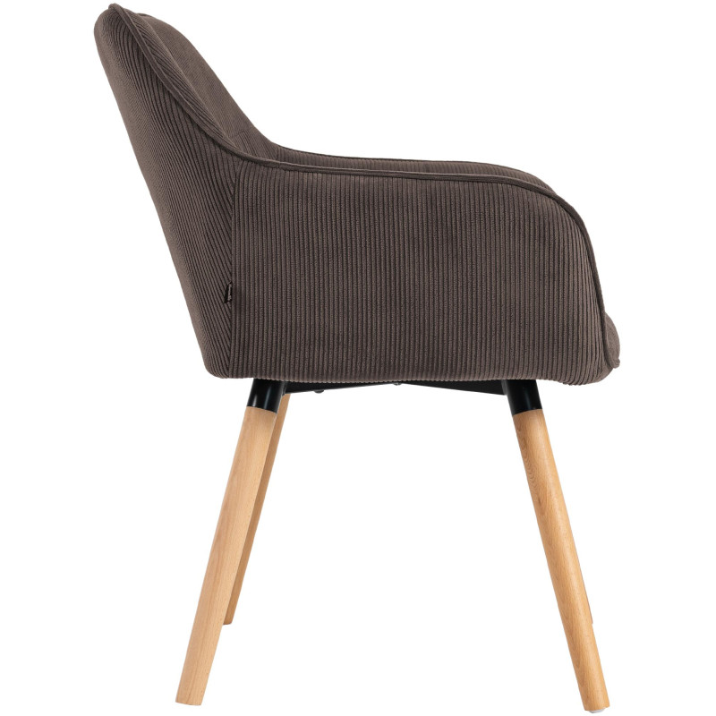 Chaise de salle à manger velours...