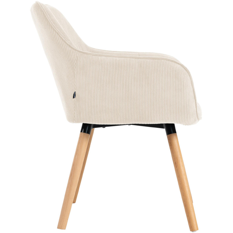 Chaise de salle à manger velours...