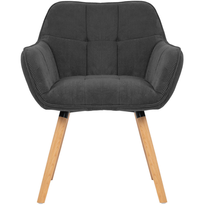 Chaise de salle à manger velours...