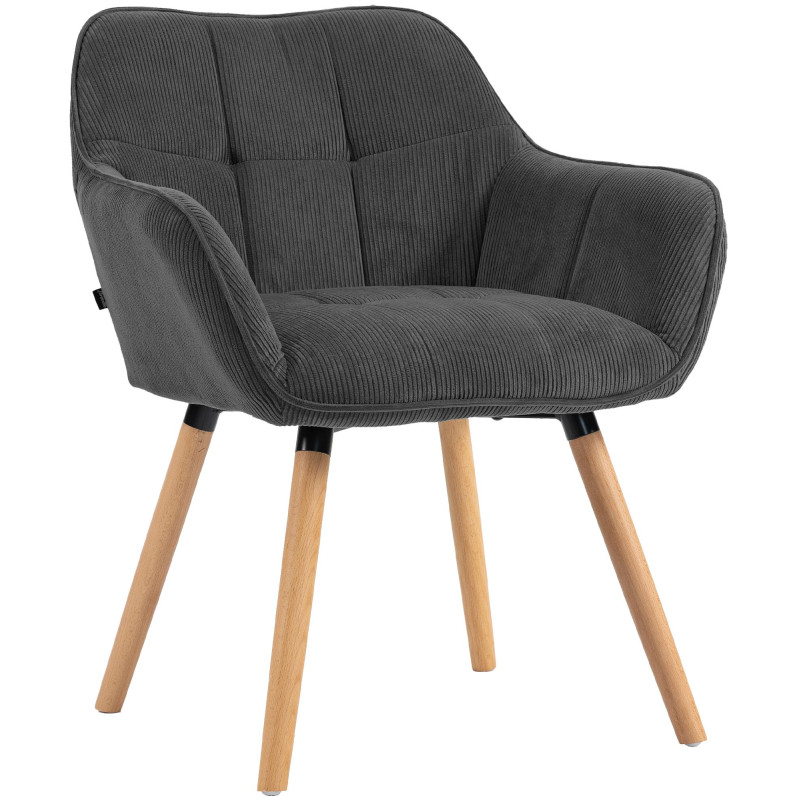 Chaise de salle à manger velours...