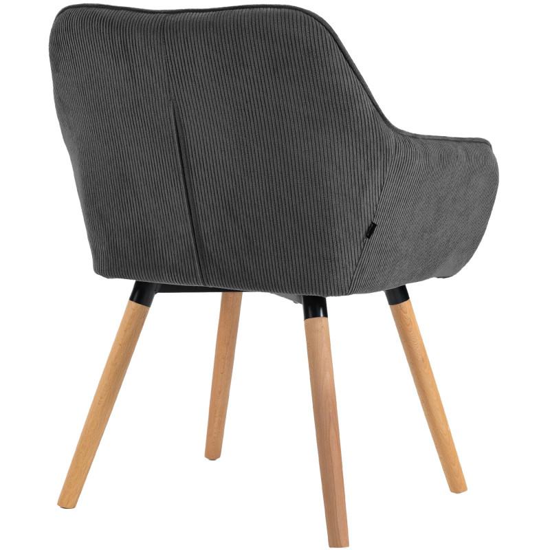 Chaise de salle à manger velours...