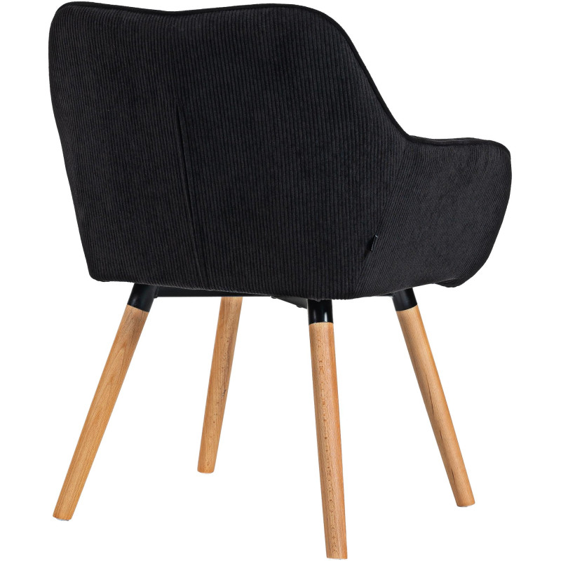 Chaise de salle à manger velours...
