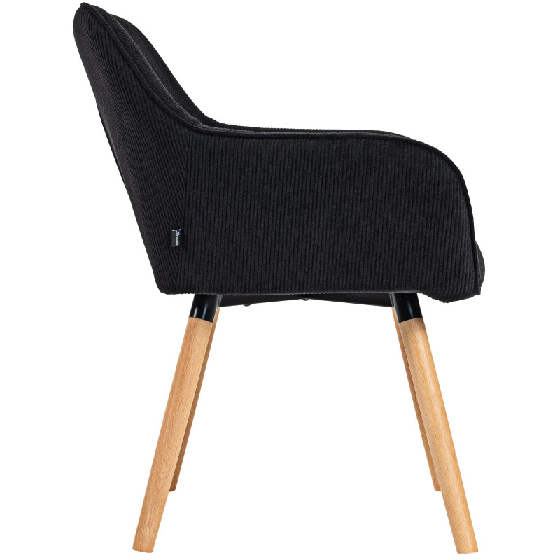 Chaise de salle à manger velours...