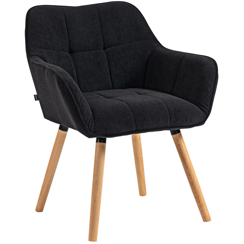 Chaise de salle à manger velours...