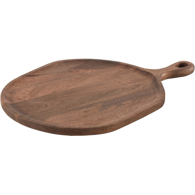 Plateau de service marron en bois de...