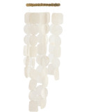 Carillon décoratif blanc en coquillages 15 x 70 cm Lisa