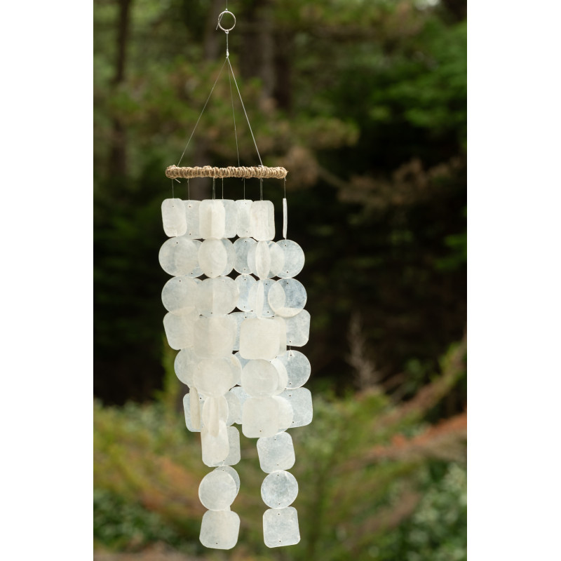 Carillon décoratif blanc en...