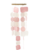 Carillon décoratif rose en coquillages 15 x 70 cm Lisa