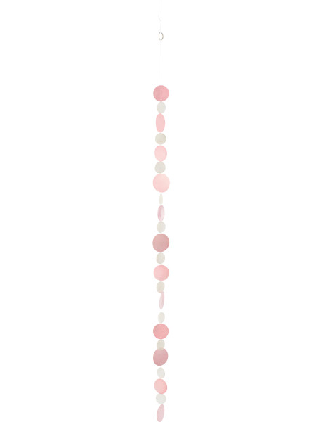 Guirlande murale rose en coquillages 5,5 x 118 cm Lisa