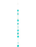 Guirlande murale turquoise en coquillages à suspendre 5,5 x 118 cm Lisa