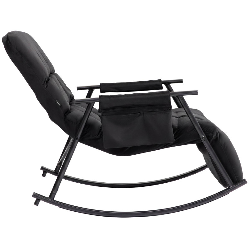 Fauteuil à bascule relax noir en...