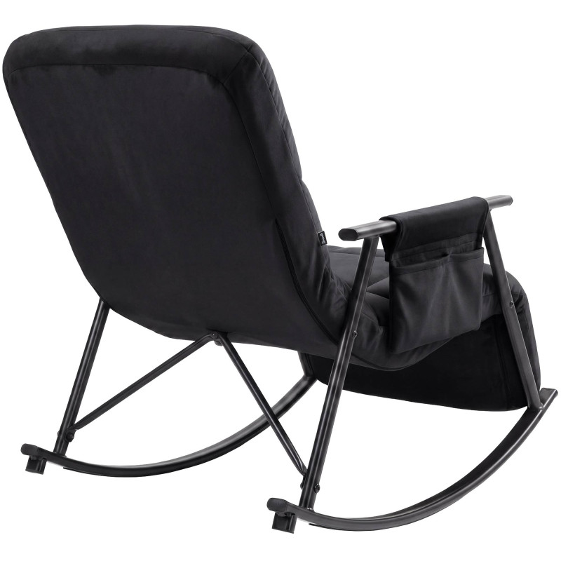 Fauteuil à bascule relax noir en...