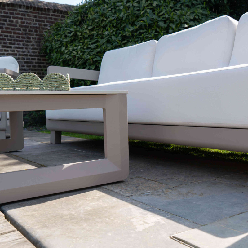 Salon de jardin aluminium taupe 5...