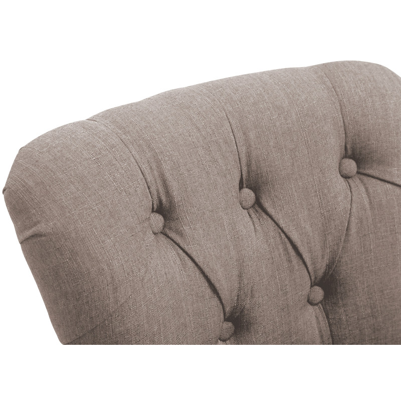 Tabouret de bar taupe en tissu...
