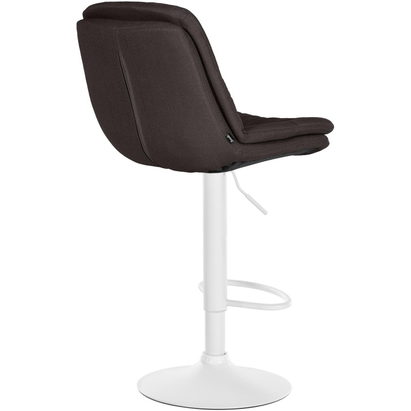 Tabouret de bar réglable tissu gris...