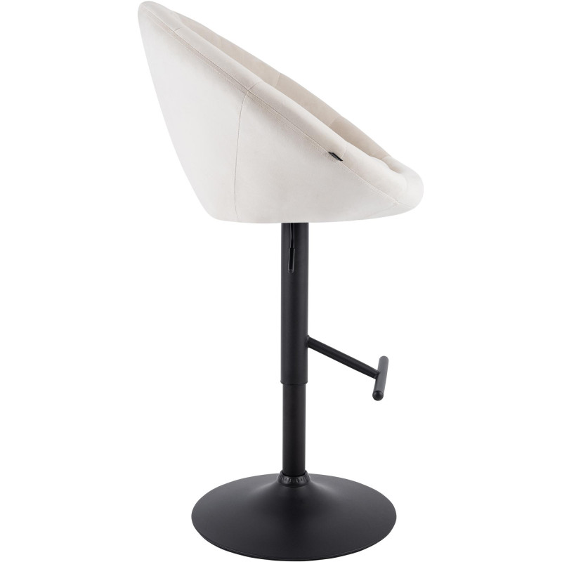 Tabouret de bar réglable velours...
