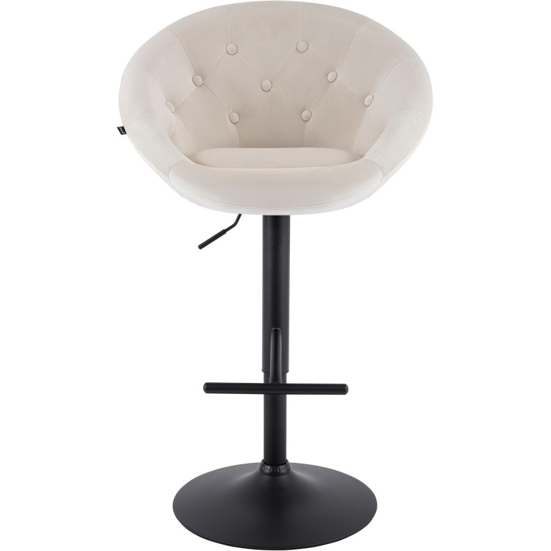 Tabouret de bar réglable velours...