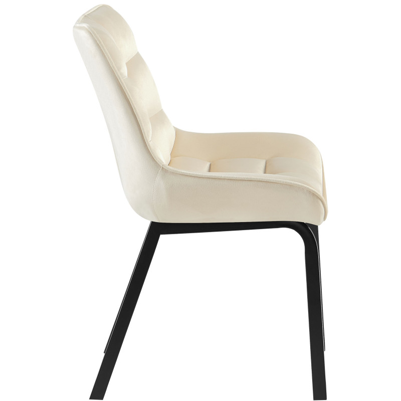 Chaise de salle à manger velours...