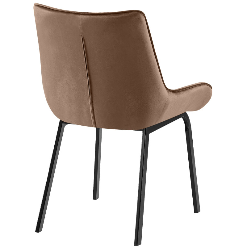 Chaise de salle à manger velours...