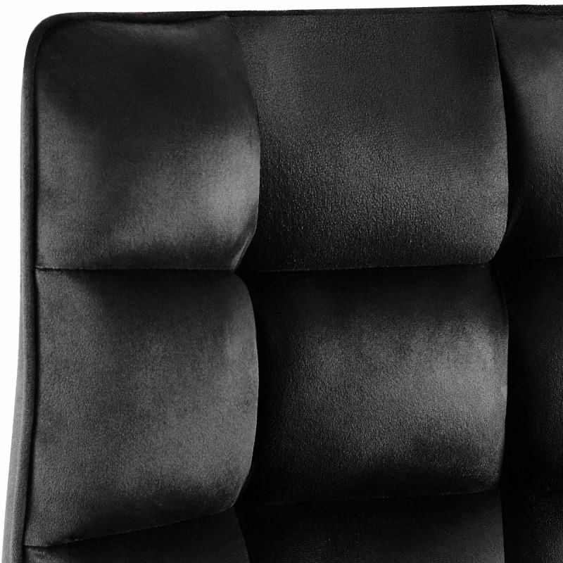 Chaise de salle à manger velours noir...
