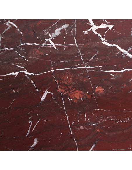 Table basse ovale marbre bordeaux 120 cm Cherry