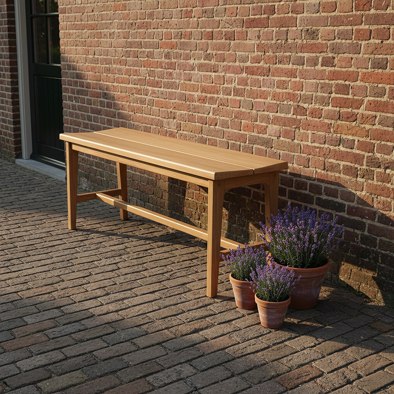 Banc en teck naturel 120 cm Almora