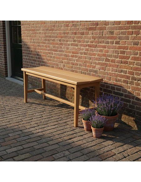 Banc en teck naturel 120 cm Almora