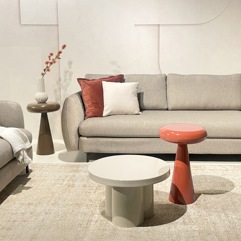 Table d’appoint métal orange 57 cm Sam