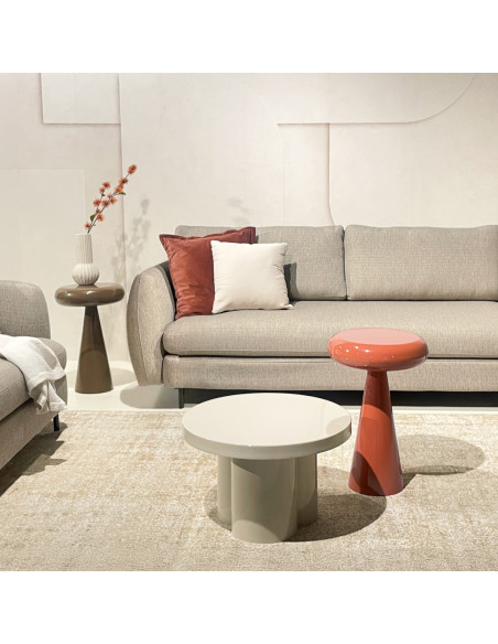 Table d’appoint métal orange 57 cm Sam