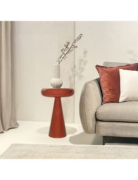 Table d’appoint métal orange 57 cm Sam Livingfurn - 2