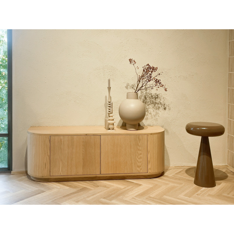 Table d’appoint métal marron café 57...