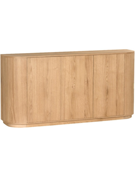 Buffet enfilade placage chêne 170 cm Novero
