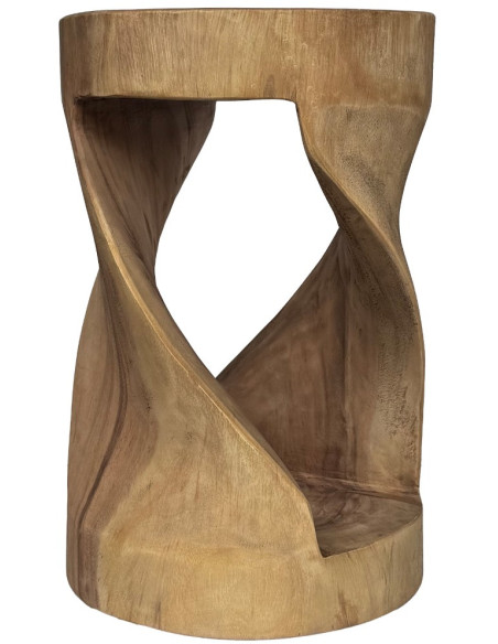 Table d’appoint bois de suar naturel 45 cm Orya