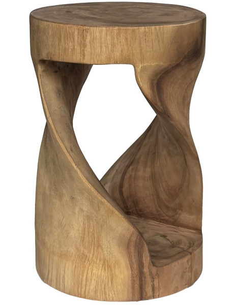 Table d’appoint bois de suar naturel 45 cm Orya