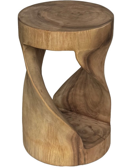 Table d’appoint bois de suar naturel 45 cm Orya
