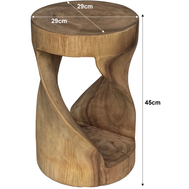 Table d’appoint bois de suar naturel...